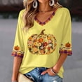 thumbnail image 6 of mgoYE Halloween Shirts for Women Plus Size Family Halloween Thanksgiving Tops Casual Thankful Pumpkin Turkey Graphic Tees Women T Shirts, 6 of 7