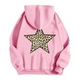 thumbnail image 4 of Wancir Womens Cheetah Leopard Star Hoodie Graphic Print Fleece Y2k Oversized Hooded Sweatshirt, 4 of 4