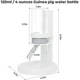 thumbnail image 2 of Hamster Water Bottle No Drip – 4 oz Guinea Pig Water Bottle for Glass Tank with Adjustable Stand, Leak Proof Small Animal Water Dispenser for Cage for Gerbil Chinchilla Ferret Hedgehog, 2 of 8