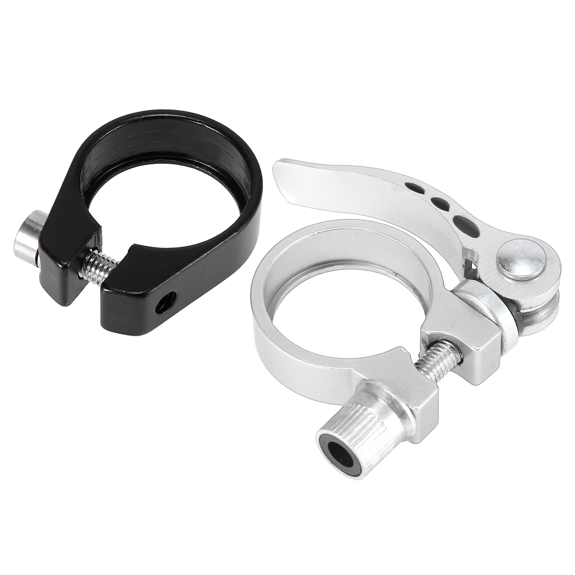 Saddle Clamp with Bolts for Bottle Holder Black Aluminium NEW