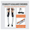 thumbnail image 5 of Drywall Stilts 24-40 Inch Adjustable - Aluminum Painting Stilts for Home Decoration, Tree Pruning, Wall Painting, Lightweight & Compact with Textured Rubber Base, 5 of 6