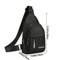 thumbnail image 3 of Ganfancp Crossbody Correr Pack con Ajuste Correr Cinturones y 2 Cremalleras Bolsillos para Mujeres y Hombres Entrenamiento Viajar Jogging Ciclismo Senderismo Riñonera Ofertas Del Día 1X Riñonera Depo, 3 of 6