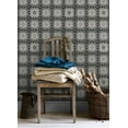 thumbnail image 3 of Chesapeake Maud Grey Crochet Geometric Wallpaper, 3 of 4