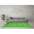 thumbnail image 3 of Ahgly Company Indoor Rectangle Oriental Green Industrial Area Rugs, 2' x 5', 3 of 4