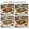thumbnail image 7 of ODIKA 9'x12' Washable Area Rug Non-Shedding, Easy Care Boho Border Motif Southwestern Stripe Farmhouse Spotted Refined Structured for Master Suite, California King, Under Bed, 7 of 7