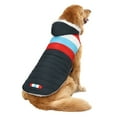 thumbnail image 2 of HDE Dog Puffer Jacket Fleece Lined Winter Coat with Harness Hole Patriotic XXL, 2 of 7