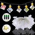 thumbnail image 5 of LINLIN 40 Photo Clips String Lights/Holder,Battery Operated LED Fairy Star Lights for Hanging Photos Pictures Cards and Memos,Clip Light for Wall Decor Christmas Gifts, 5 of 9