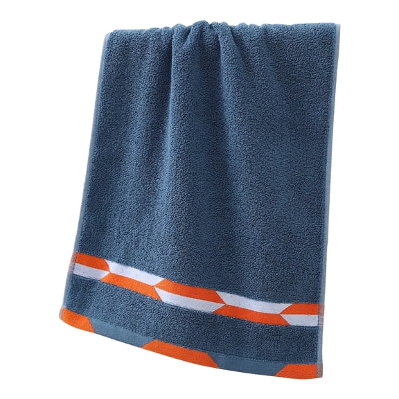 Fasiaou Quick-Dry, Soft & High Absorbent Washcloths Towels 28"x13" Cotton Turkish Bath Towel | Daily Use 100% Cotton Towels for Bathroom, Gym & More | Bathroom Towels,Blue