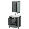 thumbnail image 6 of Wyndham Collection WCS141430SWHWQUNSMED Sheffield 30" Free Standing Single Basin Vanity, 6 of 7