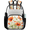 Multicolor 1, variant on Spring Wildflowers Clear Backpack for Stadium Events, Orange Red Poppy Butterfly Transparent Plastic Bag for Games, Security Checks, Festivals, Concerts