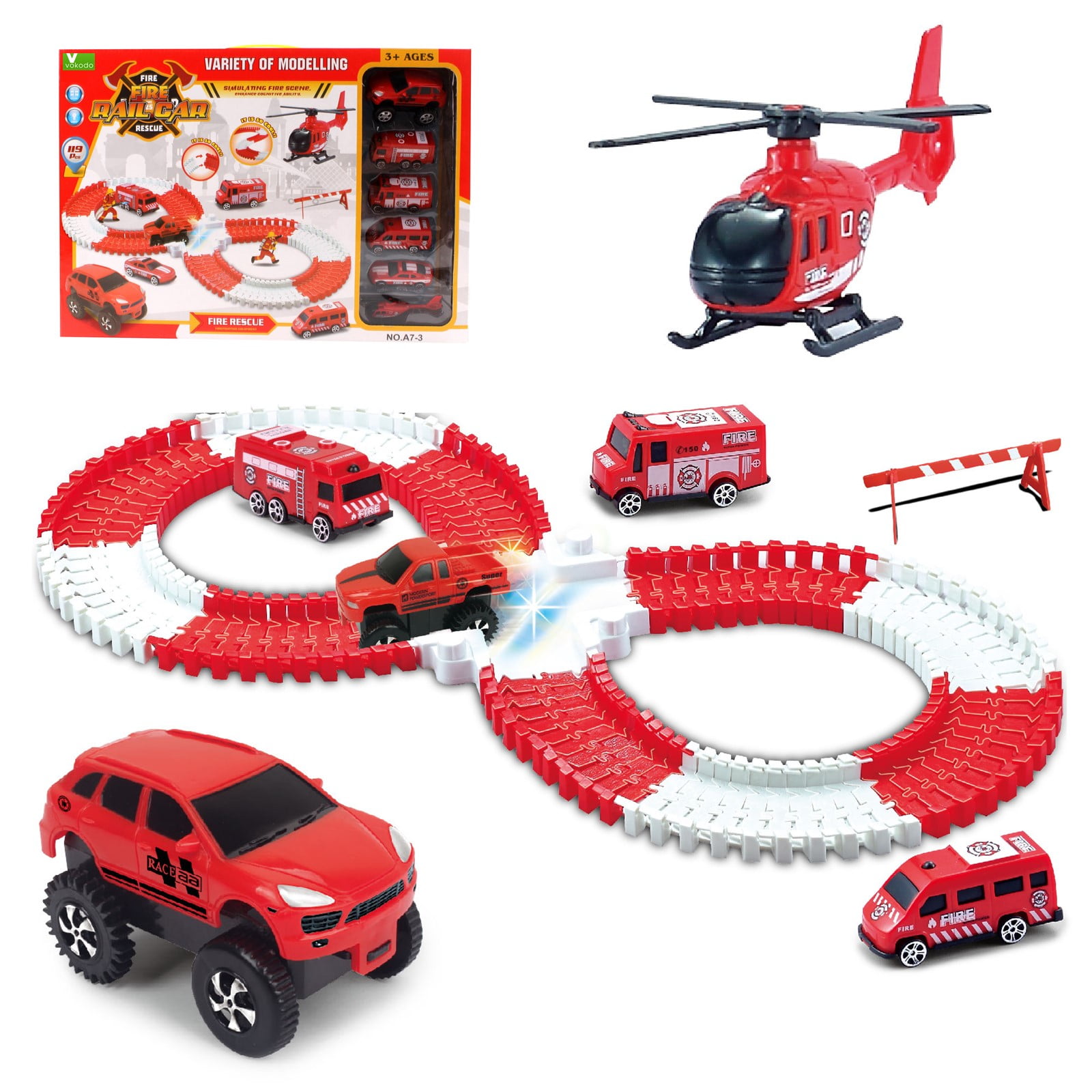 cars truck race track
