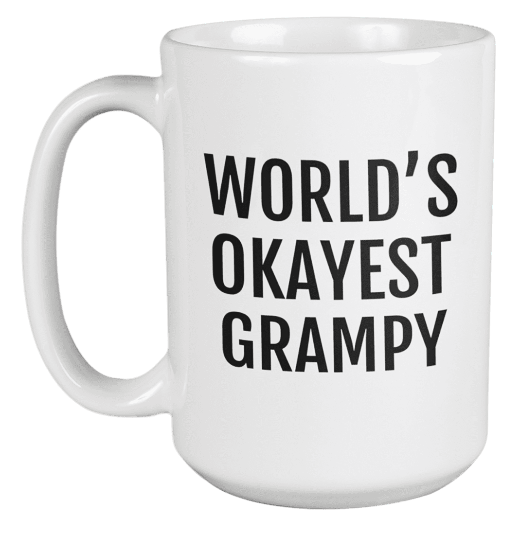 WORLDS OKAYEST AUNTY Mug Logo 10oz ceramic mug coffee tea funny novelty gift 