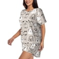 thumbnail image 2 of Lsque Puppy Women's Short-Sleeved Pajama Set - 2 Piece Soft and Lightweight Sleepwear Set-4X-Large, 2 of 9