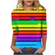 thumbnail image 2 of Xuyuer Womens Valentine T Shirts Love Heart Printed Graphic Tee Tops Spring Shirts Halloween Round Neck 3/4 Length Sleeve Graphic Tee Tops Fashion Casual Printed T-Shirt Top, 2 of 6