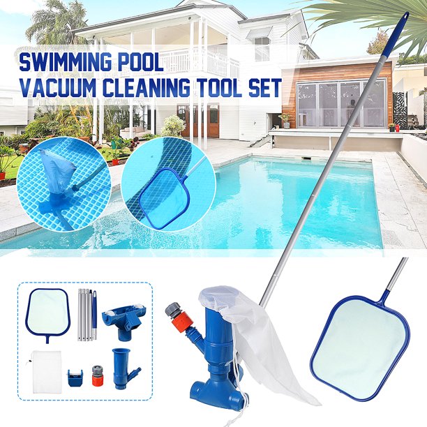 Portable Swimming Pool Jet Vacuum Head Fountain Cleaning Tool Set