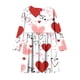 thumbnail image 4 of Vestido de manga larga con cuello redondo para niñas, vestido elástico de manga larga, corte A, estilo patinador con volantes, vestido de recital escolar, vestido de manga larga con cuello redondo par, 4 of 6