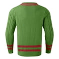 thumbnail image 5 of Ketyyh-chn99 Mens Cardigans Long Sleeve with Hooded Mens Striped Color Matching Knitted Sweaters Are Fashionable And Loose In Autumn And Winter Green,M, 5 of 5