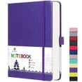 thumbnail image 1 of BLUMOST Cuaderno de papel cuadriculado con 280 páginas Cuaderno/diario de papel cuadriculado A5 Diario de cuero cuadriculado de 100 g/m² de espesor para estudiantes de ciencias de matemáticas 5,75''?, 1 of 1