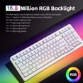 thumbnail image 4 of Teclado para juegos LEOBOG AULA F99 inalámbrico mecánico RGB, 4 of 8