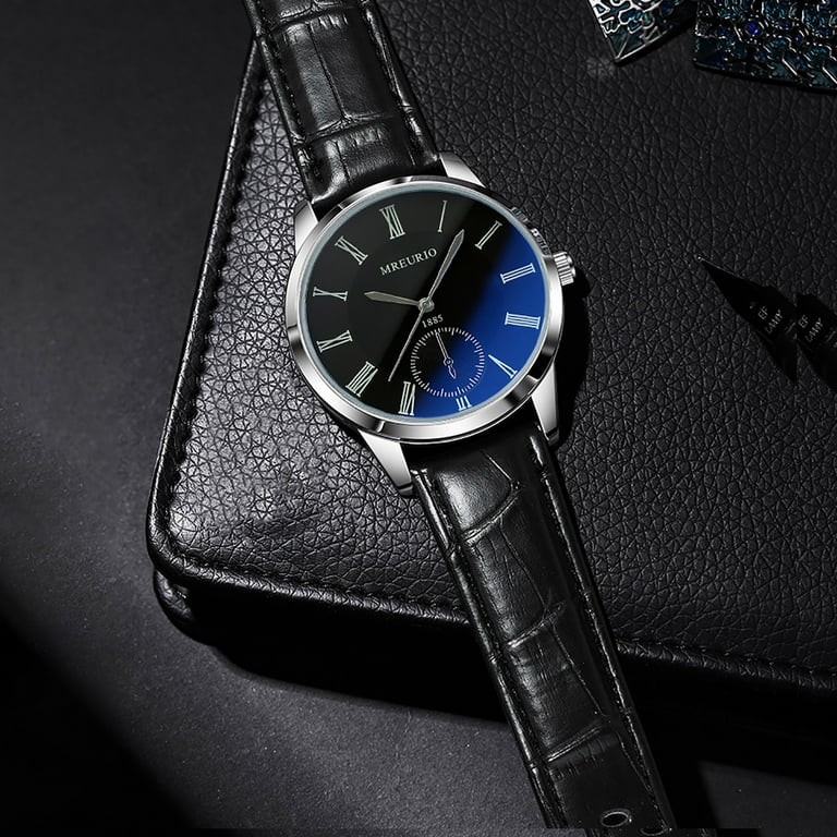 amlbb Mens Watches Casual Quartz Watch Blue Light Glass Ater Dial
