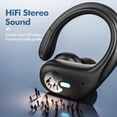 thumbnail image 2 of Auriculares inalámbricos Auriculares Bluetooth con reproducción de 80 horas Negro, 2 of 7