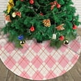 thumbnail image 3 of XMXY Halloween Christmas Tree Skirt, Rhombus Pink Abstract Geometric Holiday Party Indoor Decorations Ornaments, 48" Inch, 3 of 9