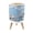 Color 4, variant on Small Trash Can with Lid Seashells Starfish Golden Beach Blue Ocean Waves 1.8 Gallon Dog Proof Trash Can Round Garbage Can Waste Bin Wastebasket for Bathroom Bedroom