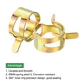 thumbnail image 4 of Uxcell ID 16mm 5/8 Inch Fuel Line Hose Clips, Pipe Clamps,Spring Hose Clamp,Low Pressure Air Clamp,Pack of 60(Rose Gold), 4 of 7