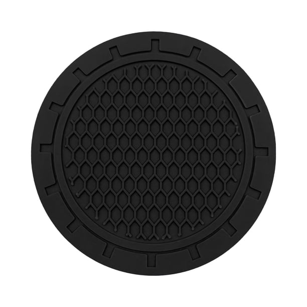 Alfombras de Caucho para Coches,2Pc Honeycomb Car Water Mat Color Sólido de Tapicera de Aislamiento Térmico,Antideslizante Car Cup Holder Mat Decor,Tapicera de Color de Agua,,