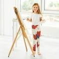 thumbnail image 6 of Girl's Legging Full-Length Colorful Print Tights For Dance Gym Everyday Wear Maple Leaves, 6 of 8