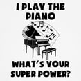 thumbnail image 3 of CafePress - I Play The Piano Whats Your Super Power? Baseball - Kids Cotton Baseball Jersey, 3/4 Sleeve Shirt, 3 of 4