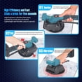 thumbnail image 4 of Machine à Carrelage Portative, Prise en Main Confortable 18V 5 Vitesses Réglables Outil de Vibration Sans Fil pour Carrelage BL1815 BL1820 BL1830, 4 of 7