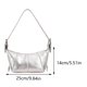thumbnail image 2 of Bolso de hombro a la moda para mujer bolso de PU de gran capacidad para axilas bolso de hombro locomotor con cierre de cremallera de Color sólido para vacaciones de fiesta, 2 of 9