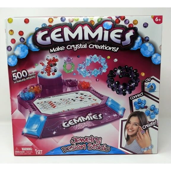 Gemmies Jewelry Craft Design Studio Crystal Creation Art Set Over 500 Pieces