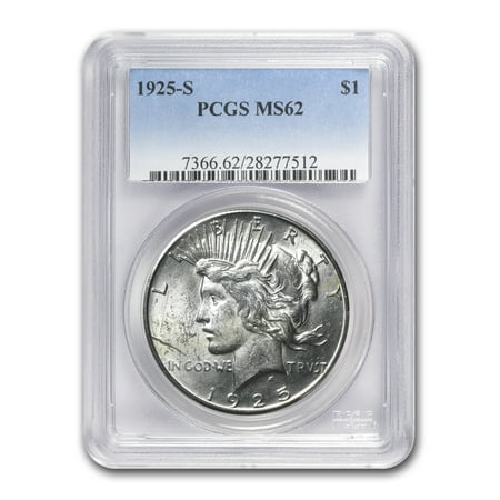 1925-S Peace Dollar MS-62 PCGS