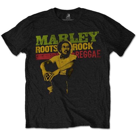 Bob Marley Kids T-Shirt: Roots, Rock, Reggae  (11-12 Years)
