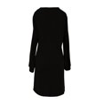 thumbnail image 5 of ZHOGXU Fashion Womens Bodycon Midi Dresses Solid Color V Neck Long Sleeve Fitted Button Front Office Daily Wear, 5 of 5