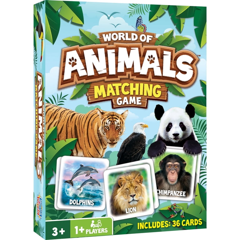 World of Animals Board Game - Fun Kids Matching Game - Walmart.com