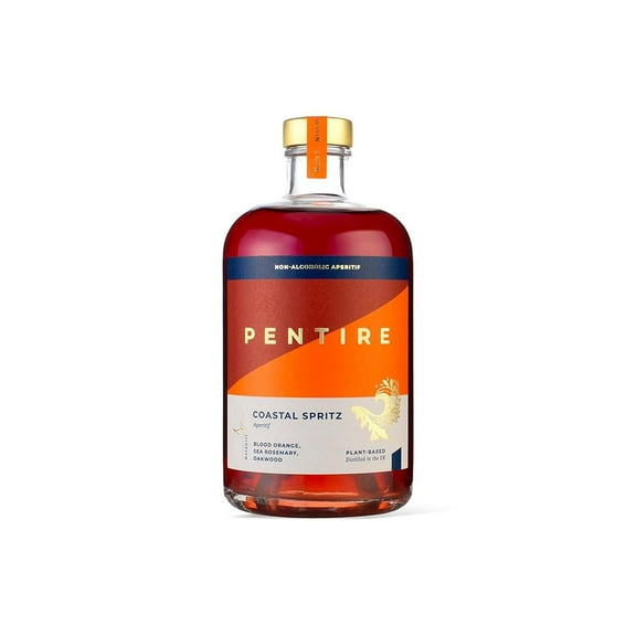 Coastal Spritz 70cl - Botanical Alcohol Free Aperitif - Distilled from Native Cornish Plants - No Added Sugar - Vegan - Nothing Artificial - Non Alcoholic Blood Orange Spritz