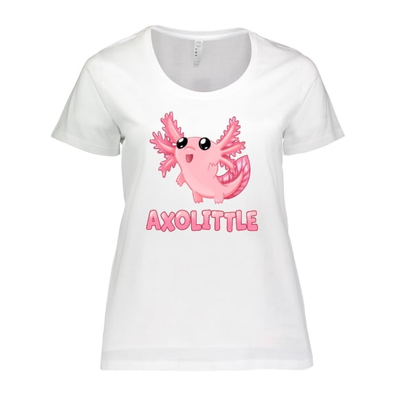 Inktastic Axolittle- cute baby axolotl Women's Plus Size T-Shirt