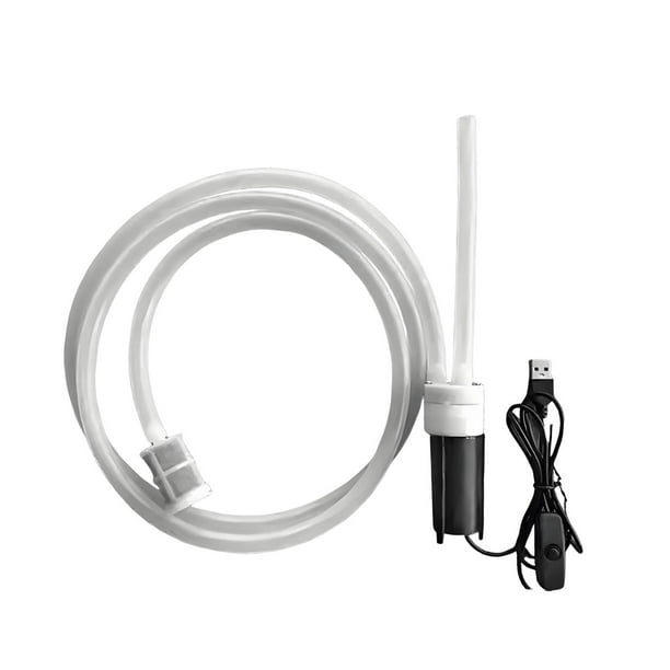 Bomba autocebante de sifón eléctrico, silenciosa, compacta y ligera, con puerto USB para embotellado. tubo de 100 cm