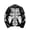 Black, variant on Men's Colorblock PU Leather Jacket, Zipper Front Stand Collar Motorcycle Coat, Casual Fashion Outerwear for Men