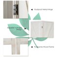 thumbnail image 3 of Costway 4Panels Folding Wooden Divider W/ V-shaped Design 5.6Ft Tall White, 3 of 10