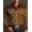 Brown, variant on DCDany Men's Western Shirts Long Sleeve Slim Fit Embroideres Cowboy Shirts Casual Button Down Shirt Black M