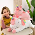 thumbnail image 2 of Juguete de almohadas de peluche de unicornio de peluche, juguete de peluche de unicornio lindo-1 Hy, 2 of 5