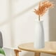 thumbnail image 5 of Jarrón de flores de plástico de 9.3 pulgadas | Jarrón de mesa decorativo moderno para flores frescas o secas | Plástico blanco resistente | Portaramos de flores para decoración del hogar | Regalo de, 5 of 6