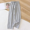 thumbnail image 2 of KyCheLot Mens Casual Pajama Pants Cotton Unisex Wide Leg Lightweight Soft Pajama Bottoms with Pockets, 2 of 7