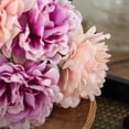 thumbnail image 3 of Efavormart 5 Head Dual Tone Blush/Pink Artificial Peony Silk Bouquet For DIY Wedding Party Bouquets Centerpieces - 11" Tall, 3 of 11