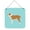 Blue, variant on Checkerboard Pattern With Dog Art Wall or Door Hanging Prints