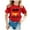 Rouge, variante sur LUOGENLI T-Shirt pour Filles Enfants Drapeau de l'Allemagne Imprimé Manches Courtes Col Rond T-Shirt Tendance Mode Chandail de Base Hauts Maxi à Fleurs avec Fente 3-4 Ans